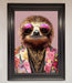 Sloth With Sunglasses Framed Poster - Hi Society