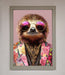 Sloth With Sunglasses Framed Poster - Hi Society