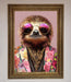 Sloth With Sunglasses Framed Poster - Hi Society