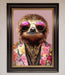 Sloth With Sunglasses Framed Poster - Hi Society