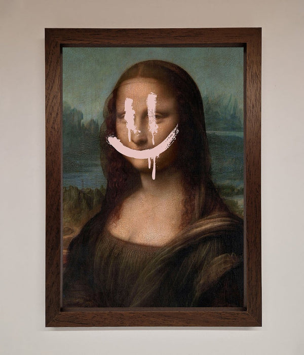 Smiley Mona Framed Poster - Hi Society
