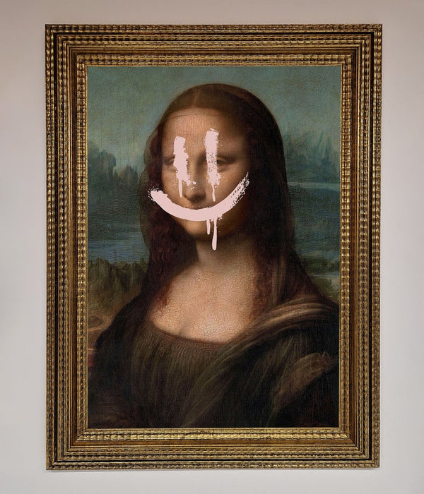 Smiley Mona Framed Poster - Hi Society