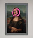 Smiley Mona Lisa Framed Print - Hi Society