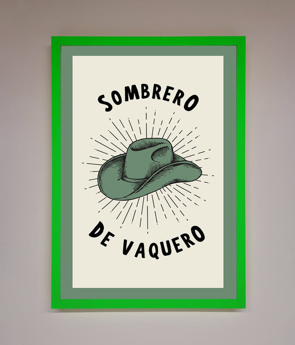 Sombrero De Vaquero Framed Wall Art - Hi Society