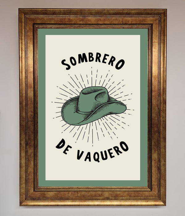 Sombrero De Vaquero Framed Wall Art - Hi Society