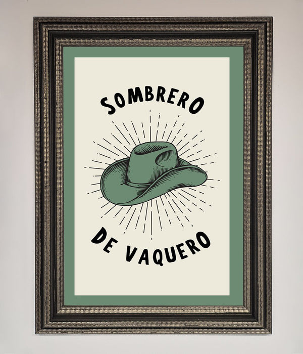 Sombrero De Vaquero Framed Wall Art - Hi Society