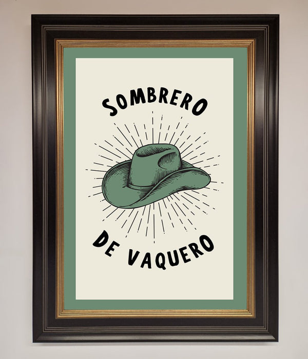 Sombrero De Vaquero Framed Wall Art - Hi Society