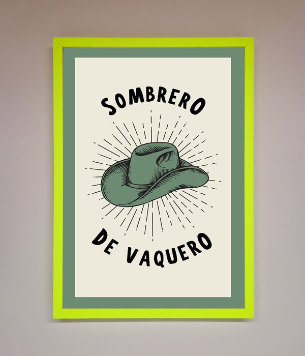 Sombrero De Vaquero Framed Wall Art - Hi Society