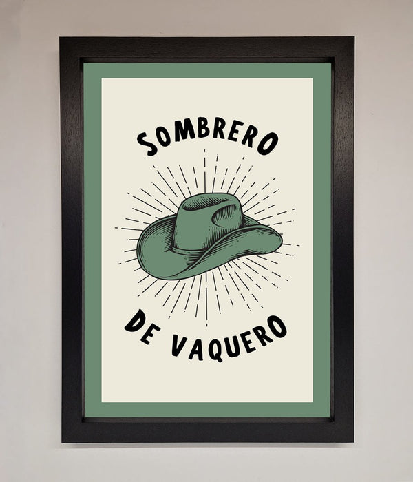 Sombrero De Vaquero Framed Wall Art - Hi Society