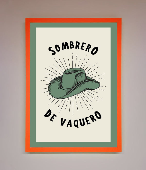 Sombrero De Vaquero Framed Wall Art - Hi Society