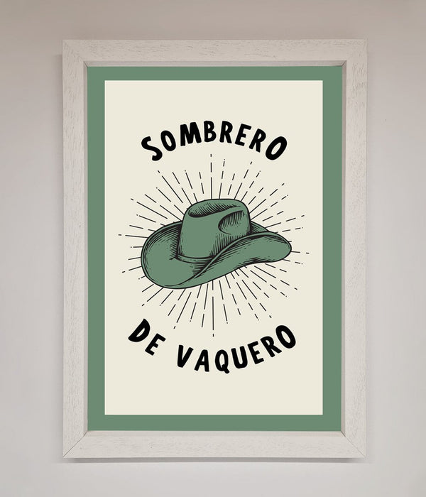 Sombrero De Vaquero Framed Wall Art - Hi Society