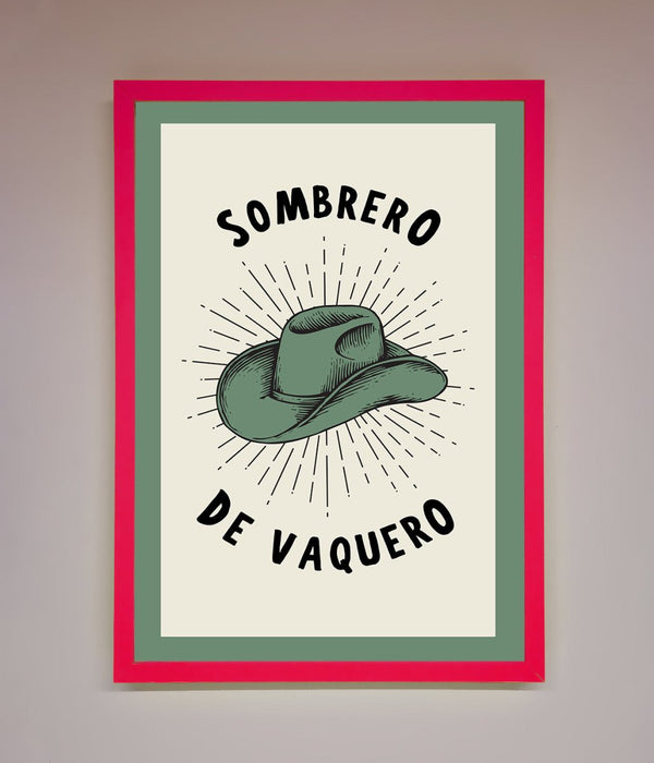 Sombrero De Vaquero Framed Wall Art - Hi Society