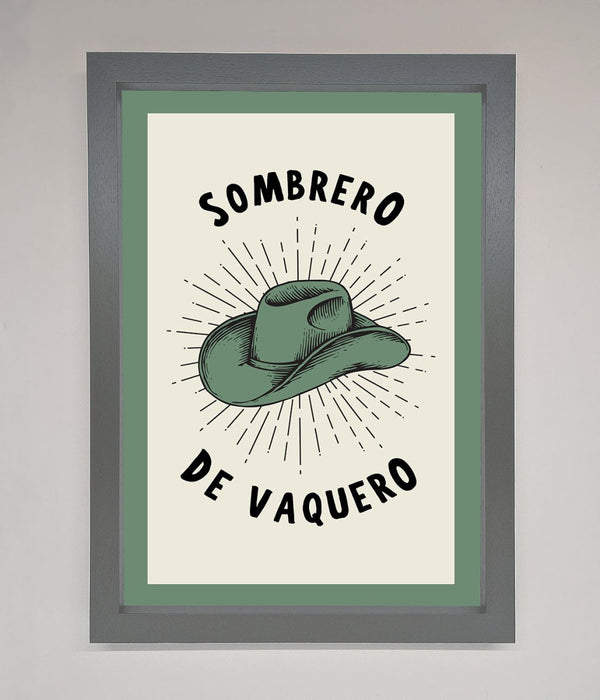 Sombrero De Vaquero Framed Wall Art - Hi Society