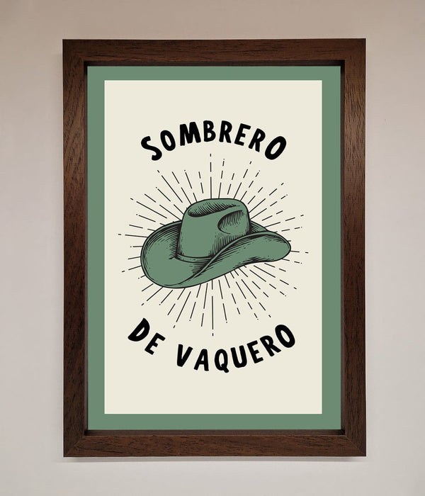 Sombrero De Vaquero Framed Wall Art - Hi Society
