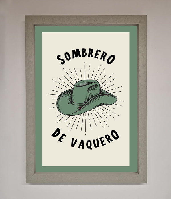 Sombrero De Vaquero Framed Wall Art - Hi Society