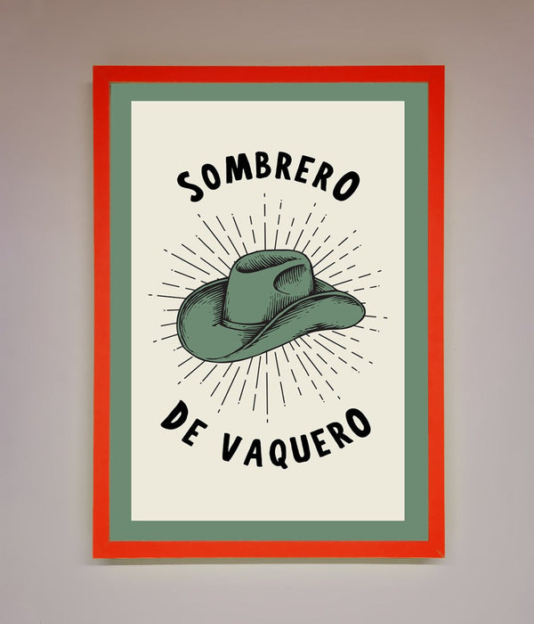 Sombrero De Vaquero Framed Wall Art - Hi Society