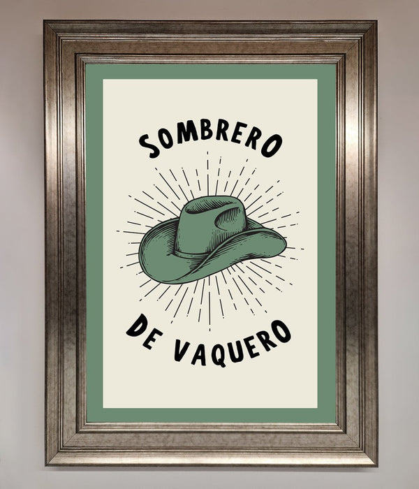 Sombrero De Vaquero Framed Wall Art - Hi Society