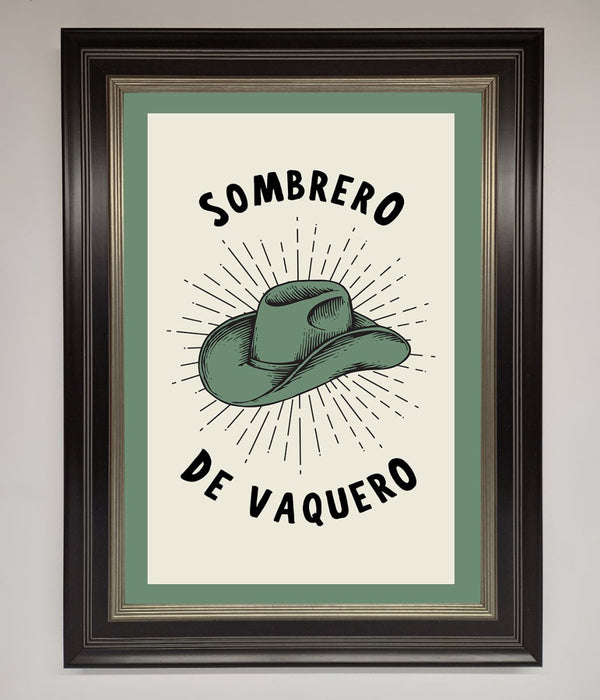 Sombrero De Vaquero Framed Wall Art - Hi Society
