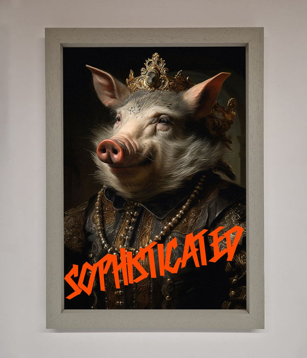 Sophisticated Pig Framed Wall Art - Hi Society
