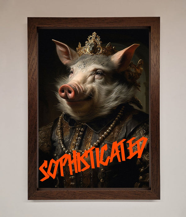 Sophisticated Pig Framed Wall Art - Hi Society