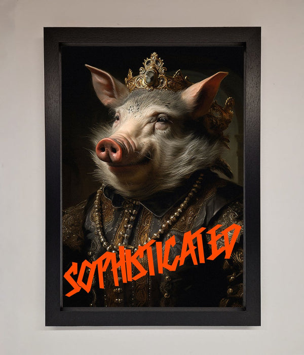 Sophisticated Pig Framed Wall Art - Hi Society