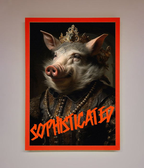 Sophisticated Pig Framed Wall Art - Hi Society