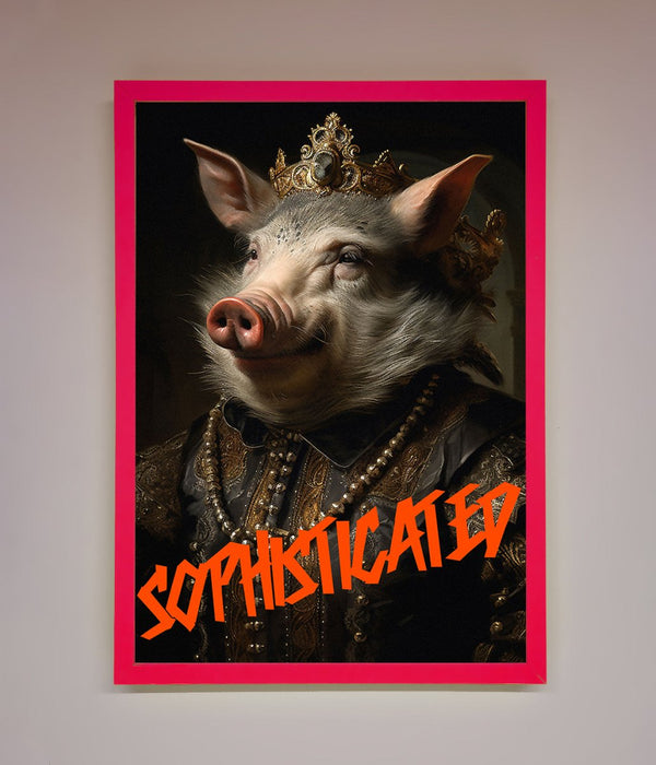 Sophisticated Pig Framed Wall Art - Hi Society