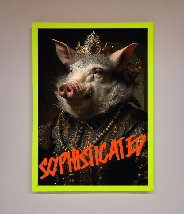 Sophisticated Pig Framed Wall Art - Hi Society