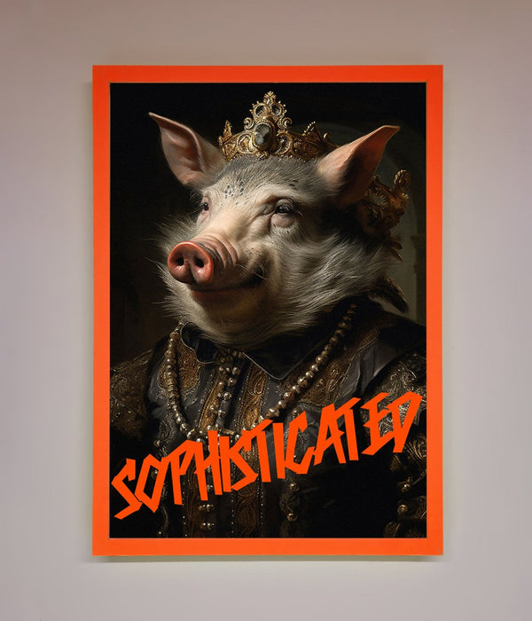 Sophisticated Pig Framed Wall Art - Hi Society