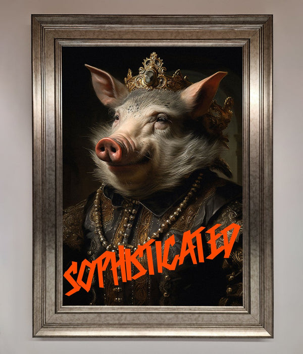 Sophisticated Pig Framed Wall Art - Hi Society