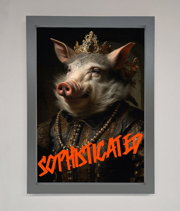 Sophisticated Pig Framed Wall Art - Hi Society