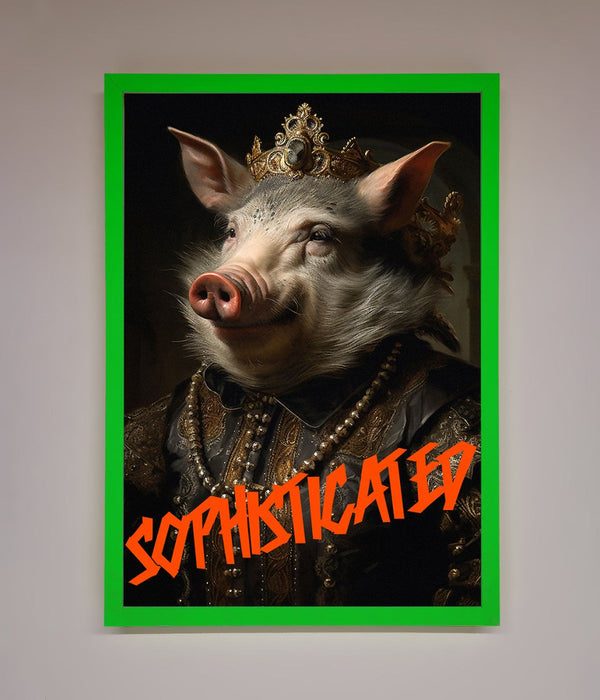 Sophisticated Pig Framed Wall Art - Hi Society