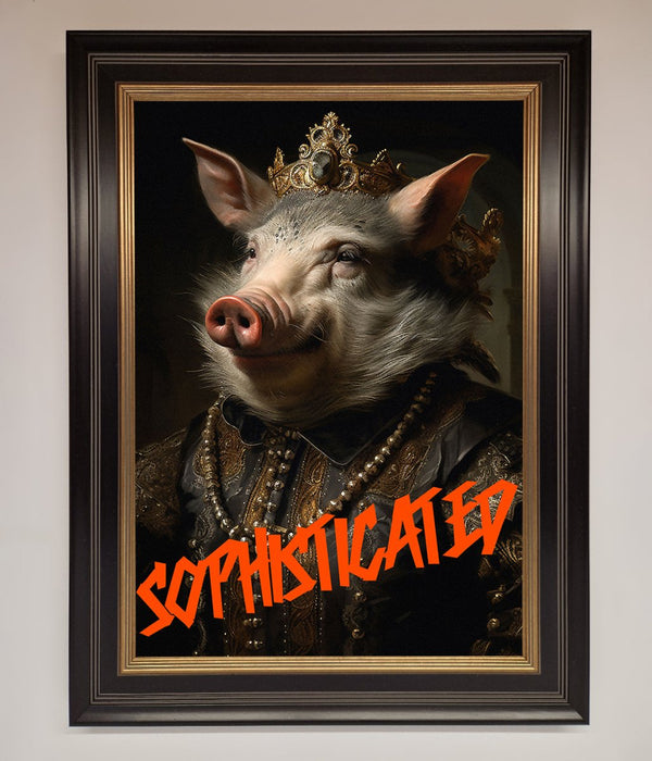 Sophisticated Pig Framed Wall Art - Hi Society