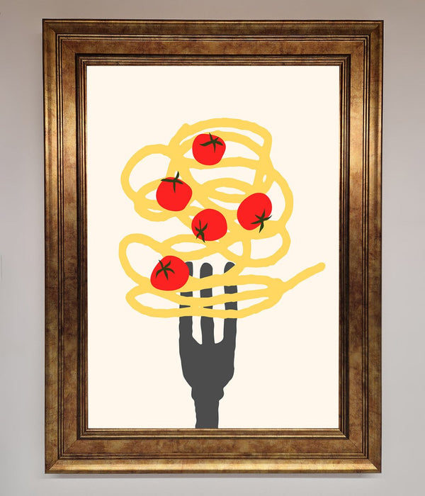 Spaghetti Folk Framed Print - Hi Society