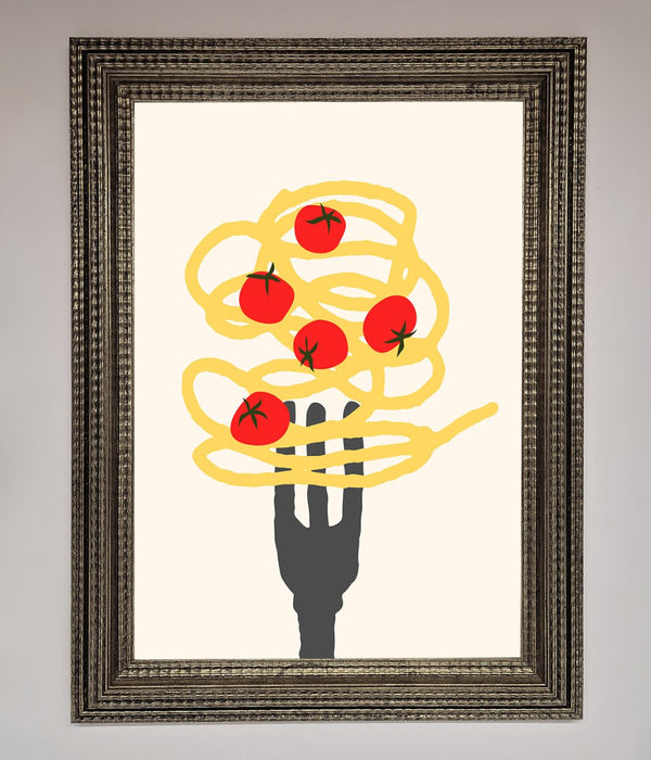 Spaghetti Folk Framed Print - Hi Society