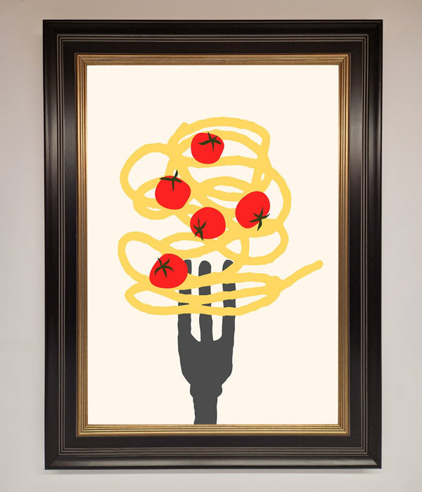 Spaghetti Folk Framed Print - Hi Society