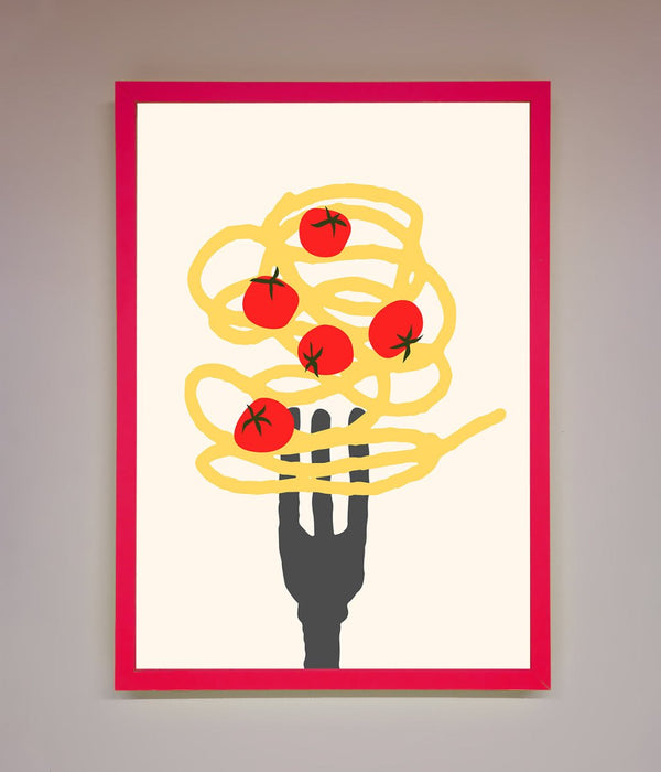 Spaghetti Folk Framed Print - Hi Society