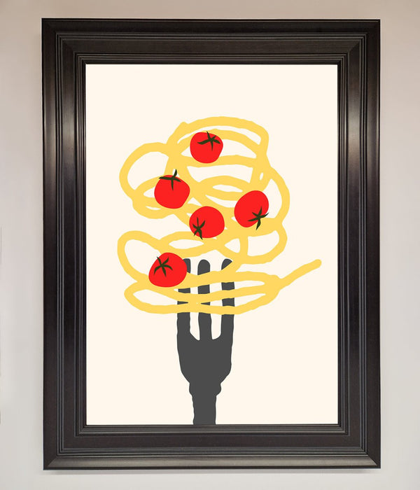 Spaghetti Folk Framed Print - Hi Society