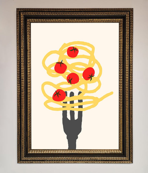 Spaghetti Folk Framed Print - Hi Society