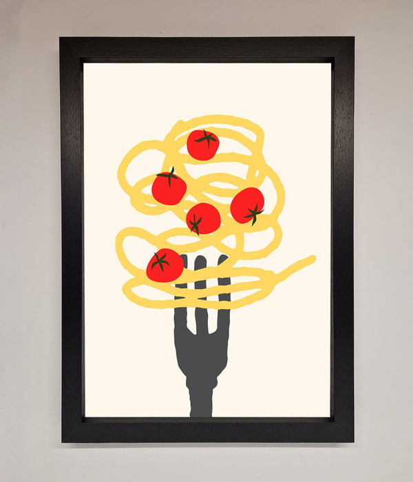Spaghetti Folk Framed Print - Hi Society