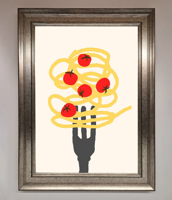 Spaghetti Folk Framed Print - Hi Society