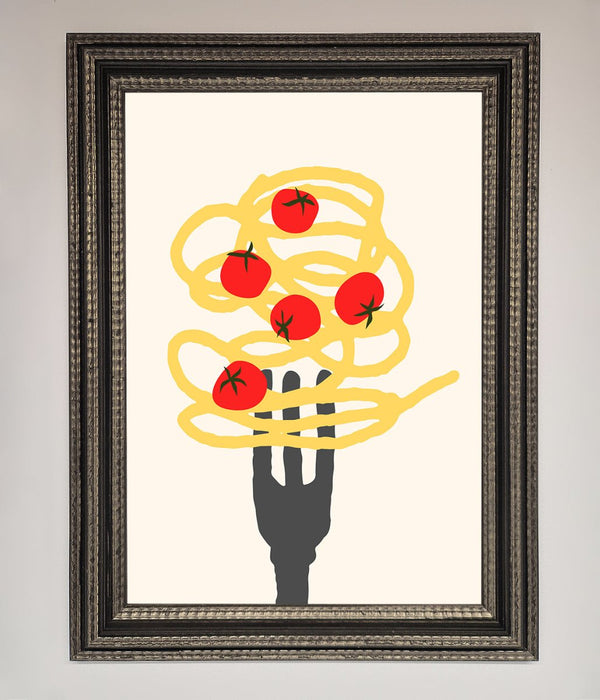 Spaghetti Folk Framed Print - Hi Society