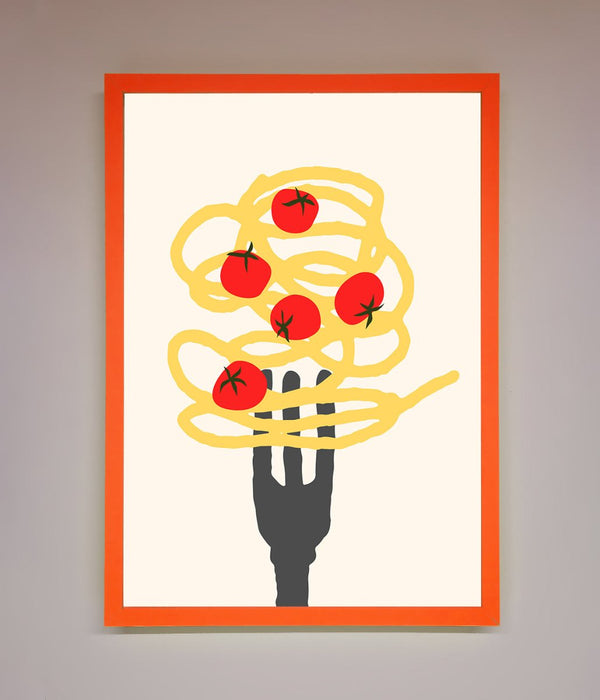 Spaghetti Folk Framed Print - Hi Society