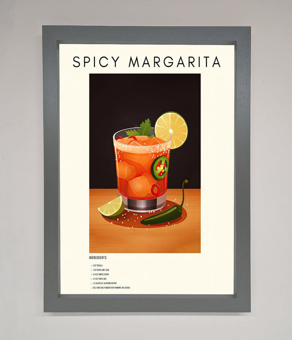 Spicy Margarita A1 Framed Poster - Hi Society