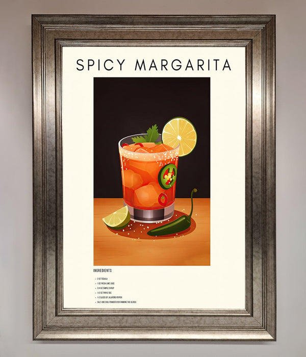 Spicy Margarita A1 Framed Poster - Hi Society
