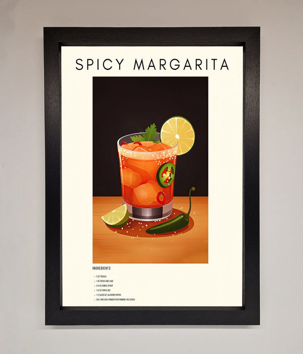 Spicy Margarita A1 Framed Poster - Hi Society