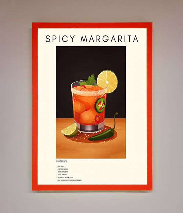 Spicy Margarita A1 Framed Poster - Hi Society