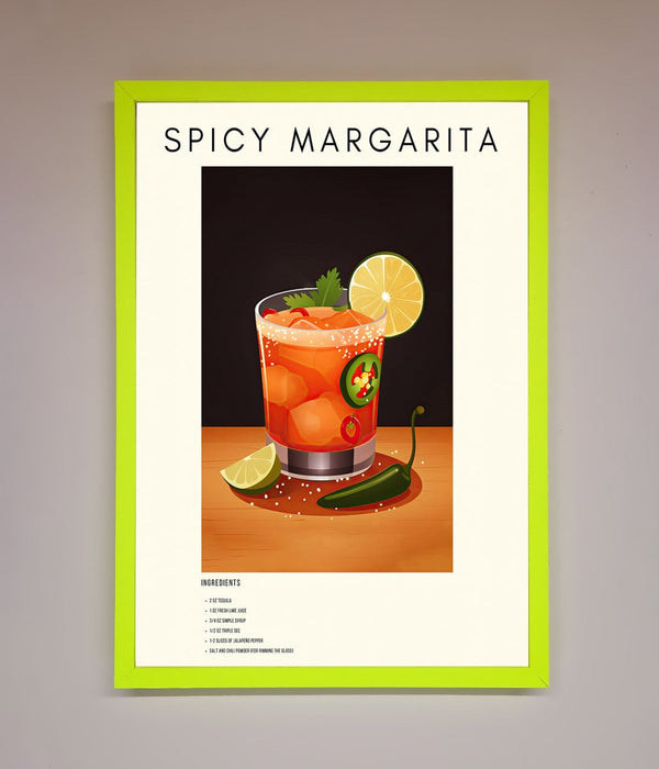 Spicy Margarita A1 Framed Poster - Hi Society