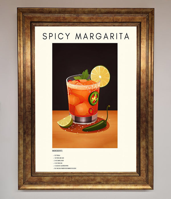 Spicy Margarita A1 Framed Poster - Hi Society