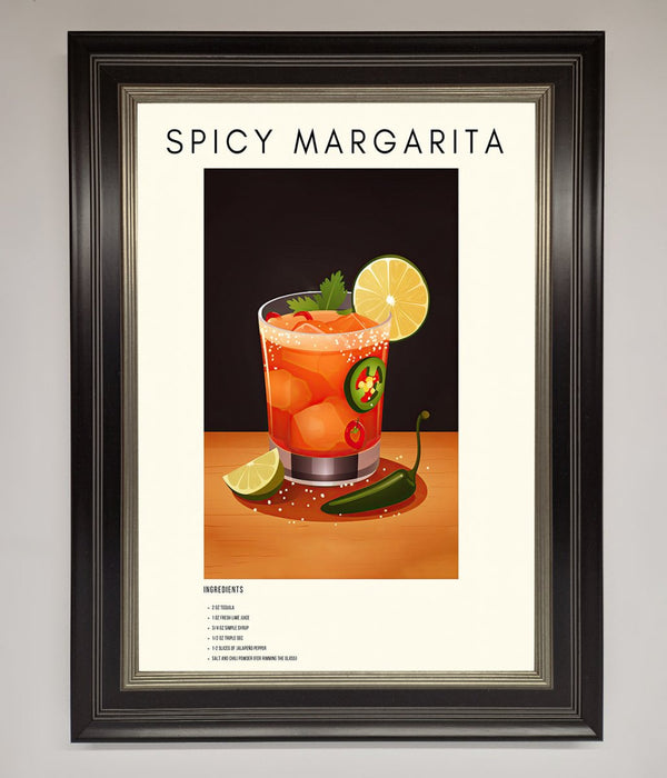 Spicy Margarita A1 Framed Poster - Hi Society